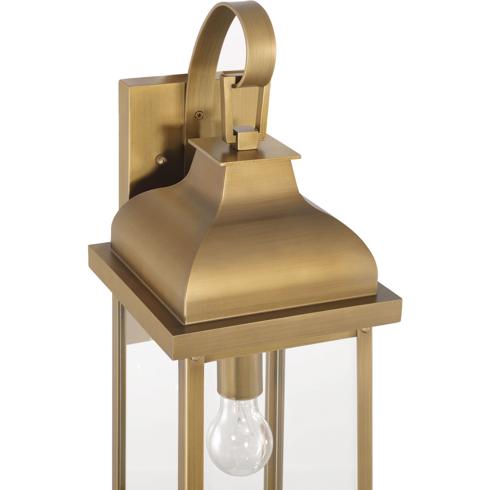 Madrid 1 Light 23.38 inch Weathered Brass Outdoor Wall Sconce