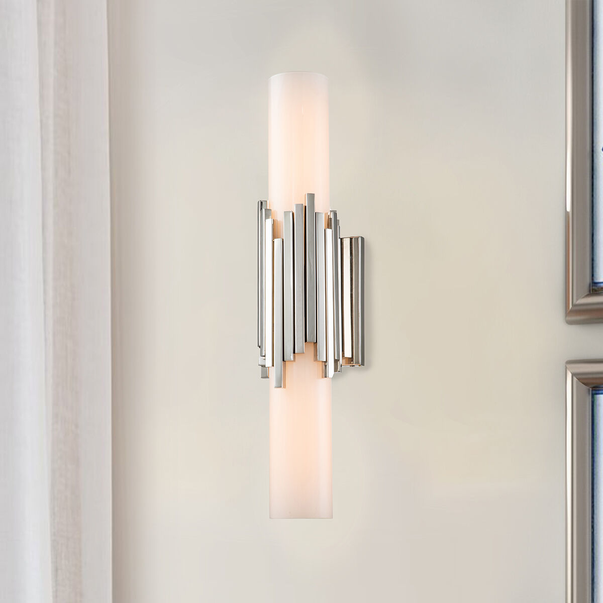 Marvel 2 Light 5 inch Polished Nickel Bath Light Wall Light