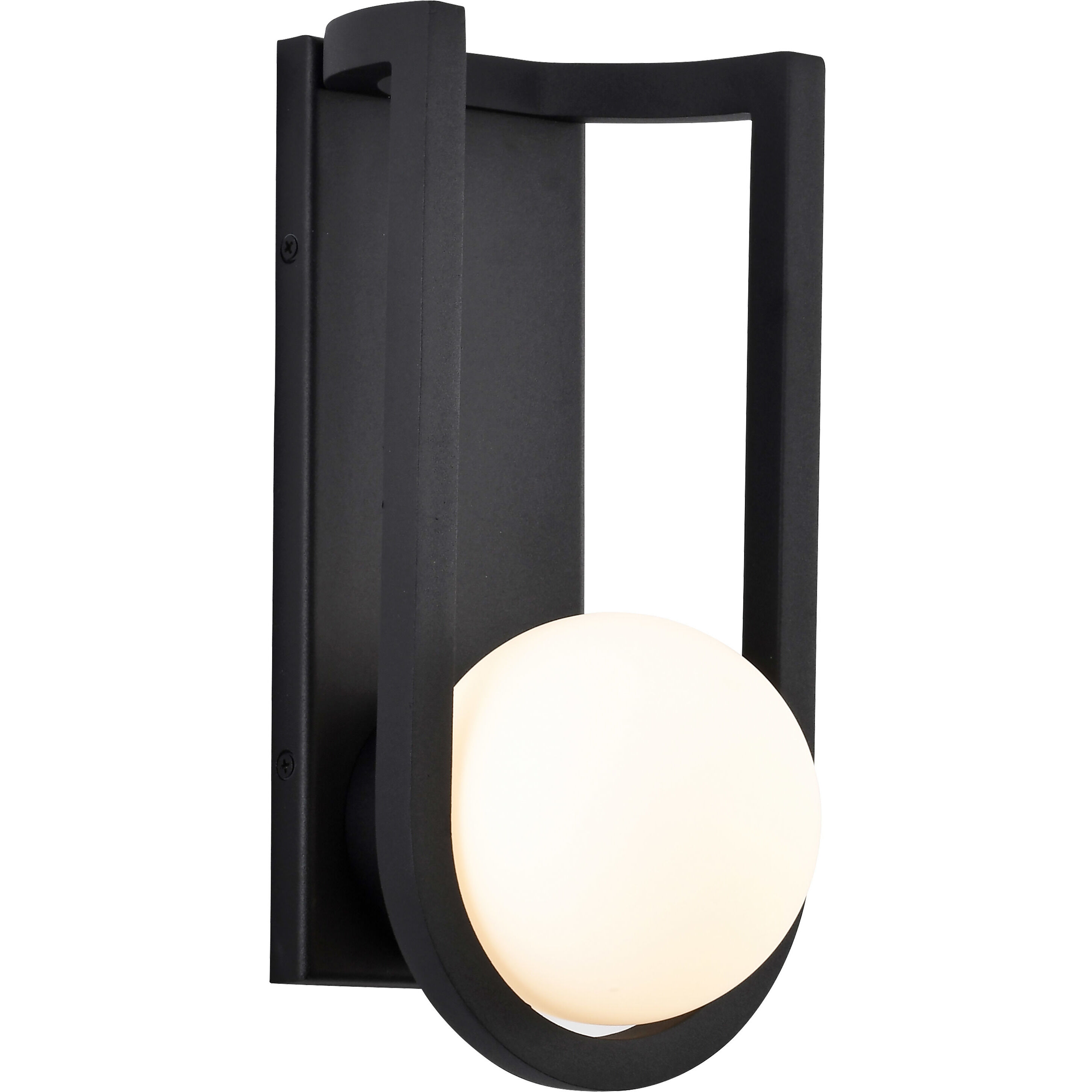 Cradle LED 12 inch Matte Black Outdoor Wall Sconce