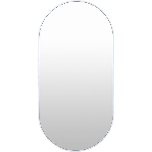 Aranya 39.37 X 19.69 inch White Mirror, Oval