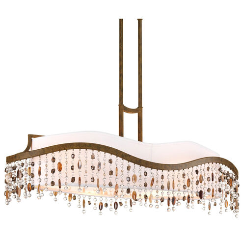 Dance 4 Light 36 inch Desert Sand Chandelier Ceiling Light