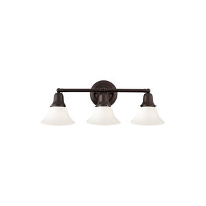 Edison 3 Light 21 inch Old Bronze Bath And Vanity Wall Light in 415