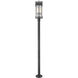 Fortis 2 Light 98.75 inch Sand Black Outdoor Post Mounted Fixture