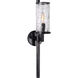Kelly Wearstler Liaison 1 Light 4 inch Bronze Single Sconce Wall Light in Crackle Glass