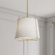 Vellinor 3 Light 20 inch Vintage Brass Pendant Ceiling Light