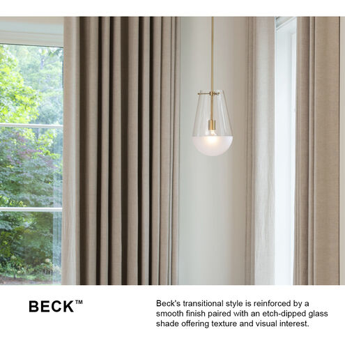 Beck LED 9 inch Black Indoor Flush Mount Ceiling Light
