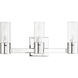 Midtown 3 Light 18 inch Polished Chrome Bath Vanity Wall Light