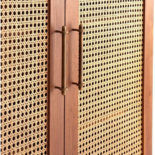 Melrose 40 inch Satin Walnut Cocktail Cabinet