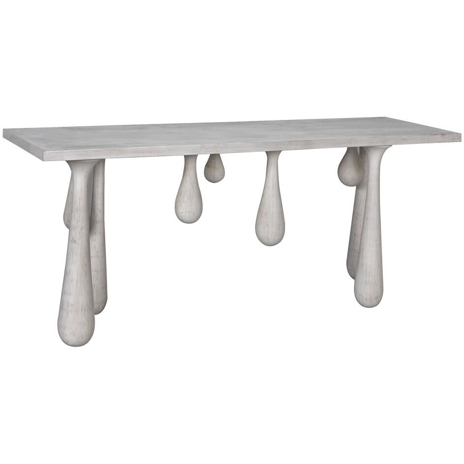 Drop 76 X 20 inch White Wash Console