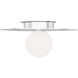 Kelly by Kelly Wearstler Nodes 1 Light 14 inch Polished Nickel Flush Mount Ceiling Light