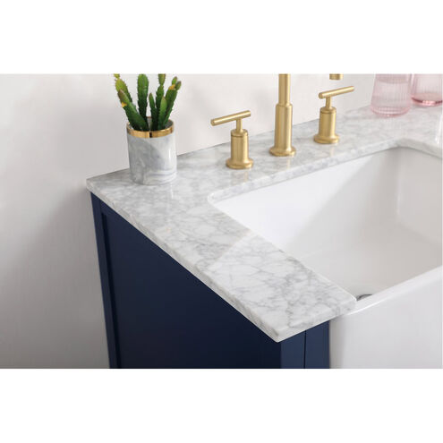 Franklin 36 X 22 X 35 inch Blue Bathroom Vanity Cabinet