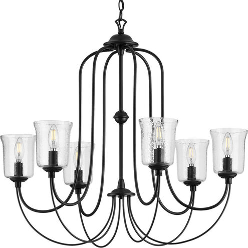 Bowman 6 Light 32 inch Matte Black Chandelier Ceiling Light