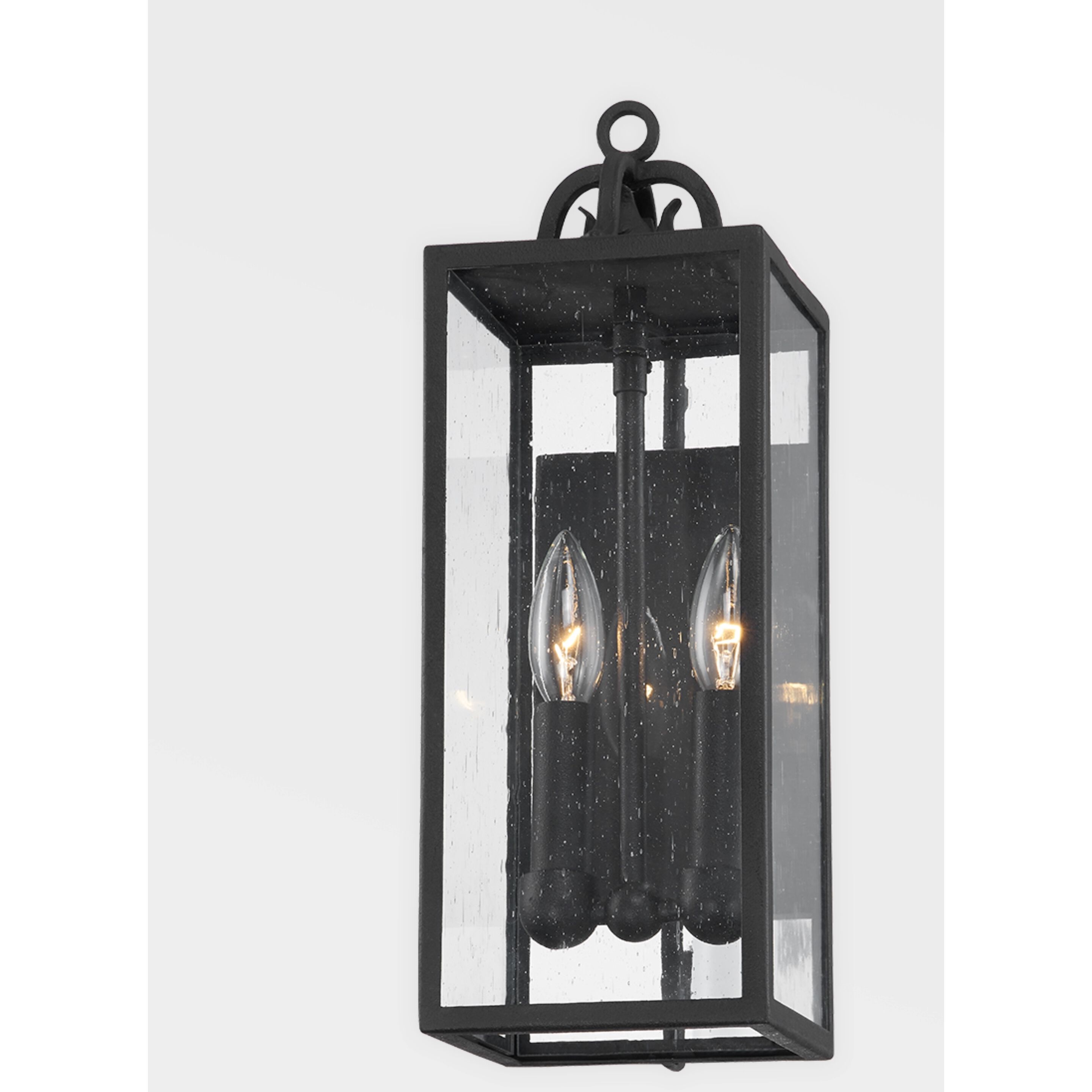 Caiden 2 Light 17 inch Forged Iron Outdoor Wall Sconce