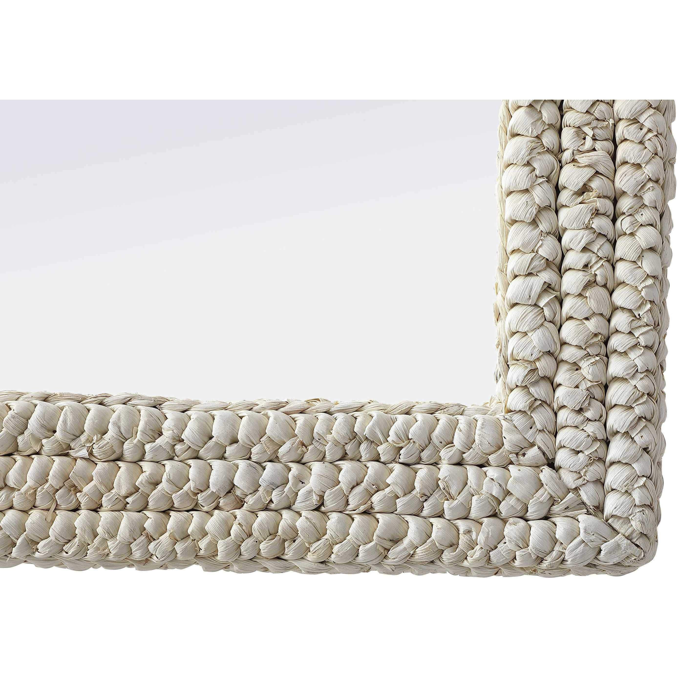 Marlowe 36 X 30 inch Linen White Mirror