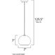 Crete LED 7 inch Polished Chrome Single Pendant Ceiling Light