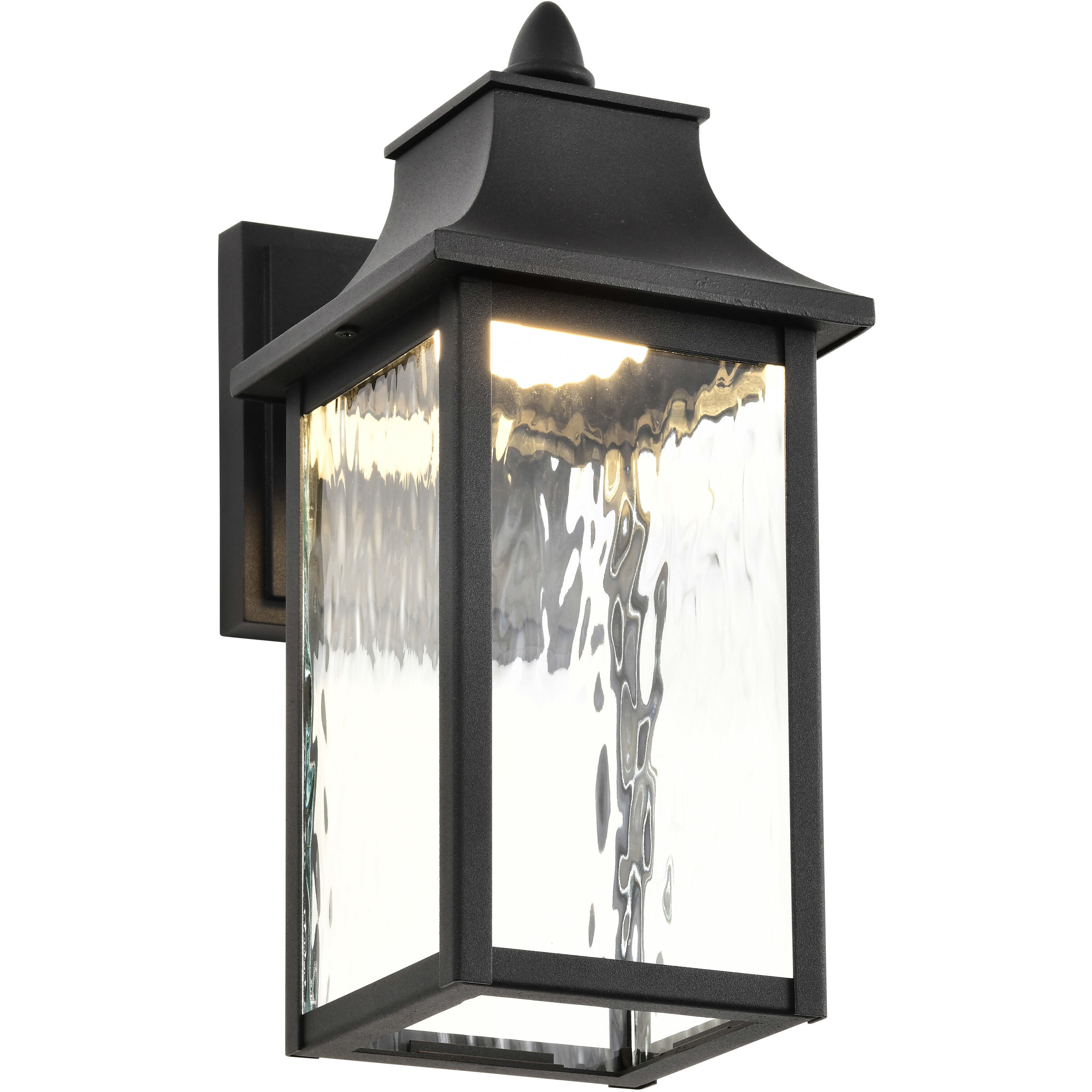 Austen LED 13.25 inch Matte Black Outdoor Wall Sconce