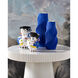 Blue Pleat 13.75 X 6.75 inch Vase, Medium