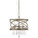Trumbull 3 Light 16 inch Brittannia Gold Pendant Ceiling Light
