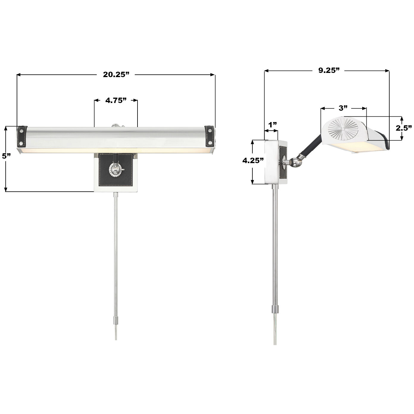 Callahan 22 watt 20.25 inch Polished Nickel Picture Light Wall Light