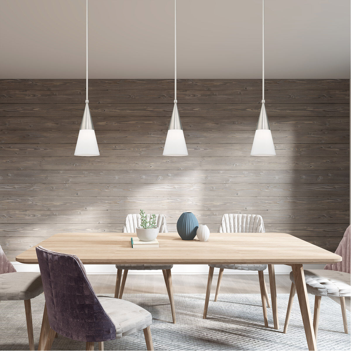 Stockholm 1 Light 7 inch Brushed Nickel Mini Pendant Ceiling Light