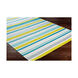 Maritime 36 X 24 inch Aqua/Ivory/Lime/Teal/Beige Indoor Area Rug, Rectangle