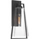 Costa 1 Light 21.5 inch Sand Coal Black Outdoor Wall Sconce