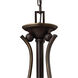 Bolla LED 35 inch Olde Bronze Indoor Chandelier Ceiling Light in Light Amber Seedy