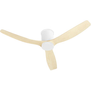 Dayton 52 inch Studio White with Natural Blades Patio Fan