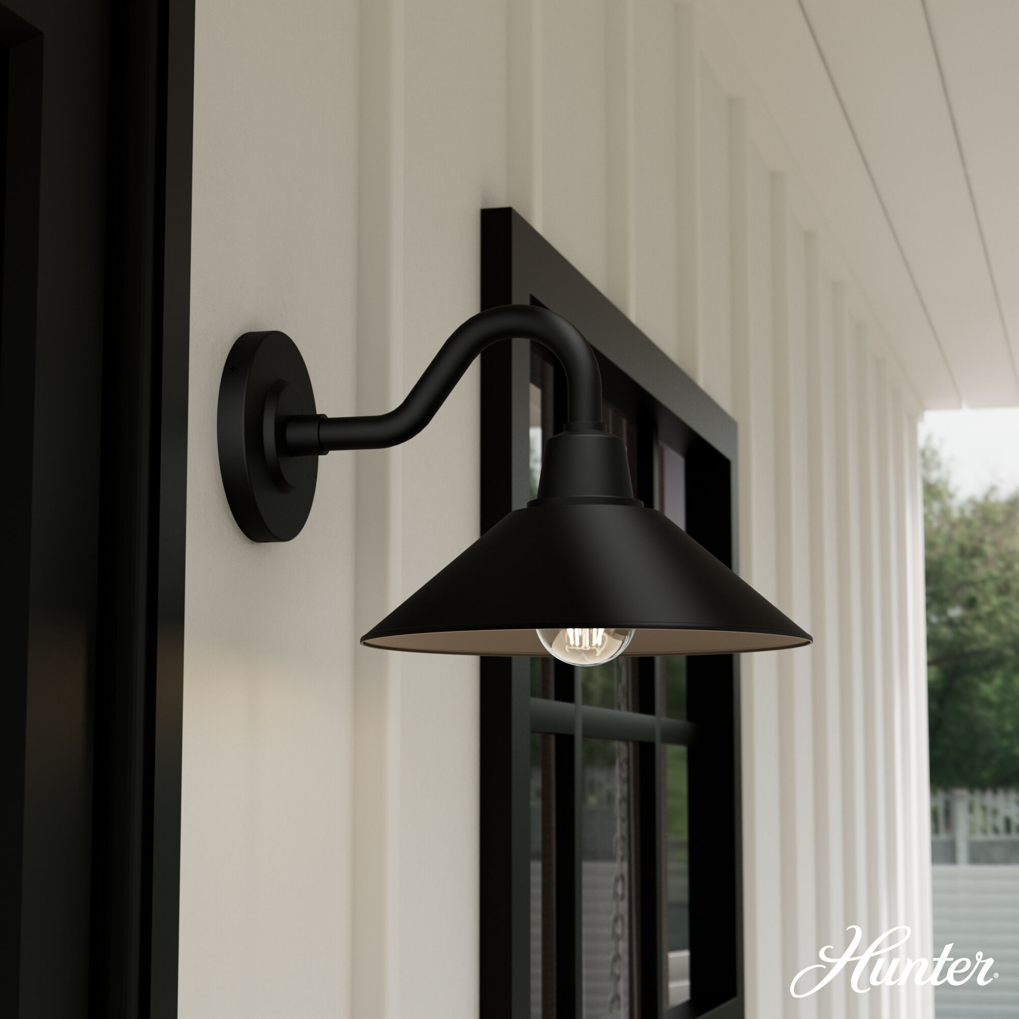 Skyflow 1 Light 8 inch Matte Black Outdoor Wall Light, Small