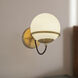 Alora Mood Alba 1 Light 6.5 inch Aged Gold Bath Vanity Light Wall Light