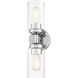 Whittier 2 Light 4.75 inch Polished Chrome Vanity Sconce Wall Light