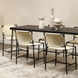 Farmhouse 72 X 30 inch Dark Wood & Antique Silver Legs Dining Table