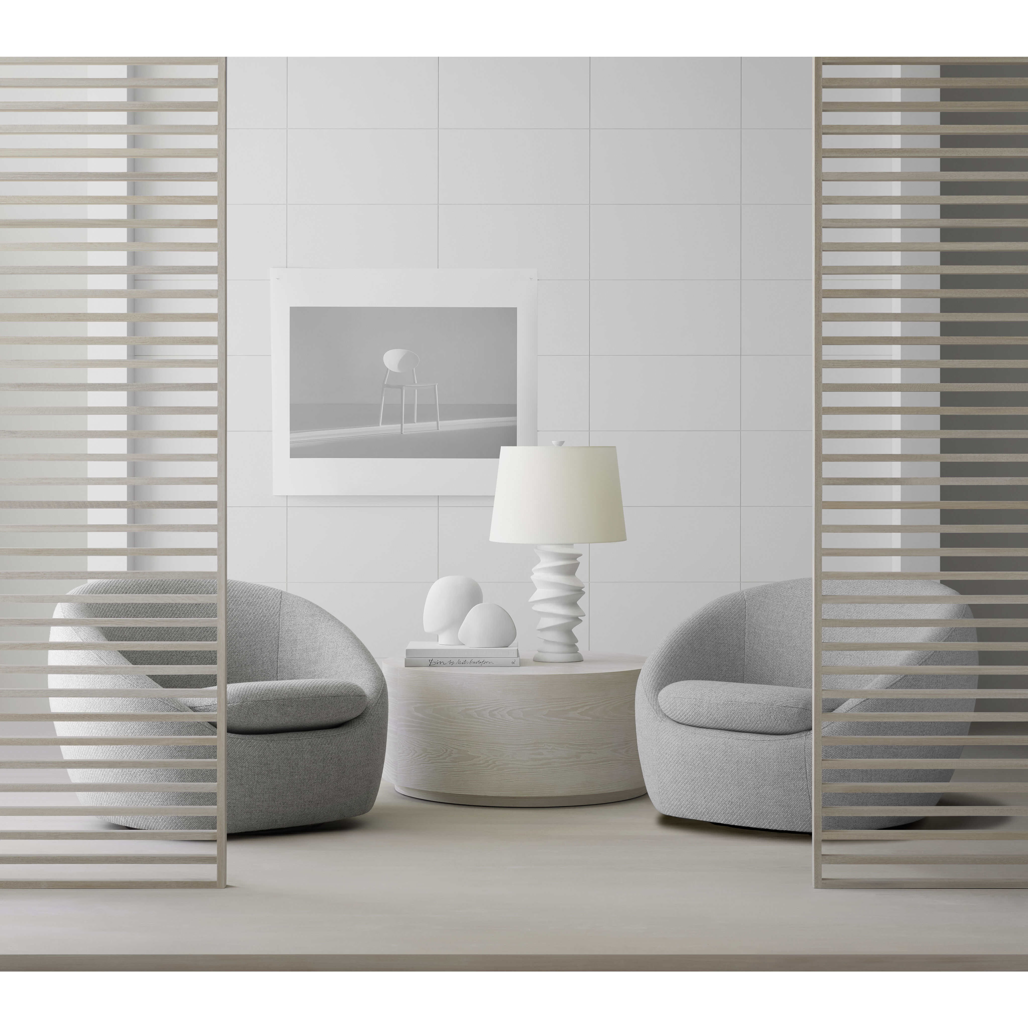 Julie Neill Karissa 28.75 inch 15 watt Plaster White Table Lamp Portable Light, Medium