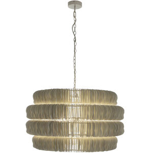 Serena 5 Light 38.25 inch Winter White Chandelier Ceiling Light