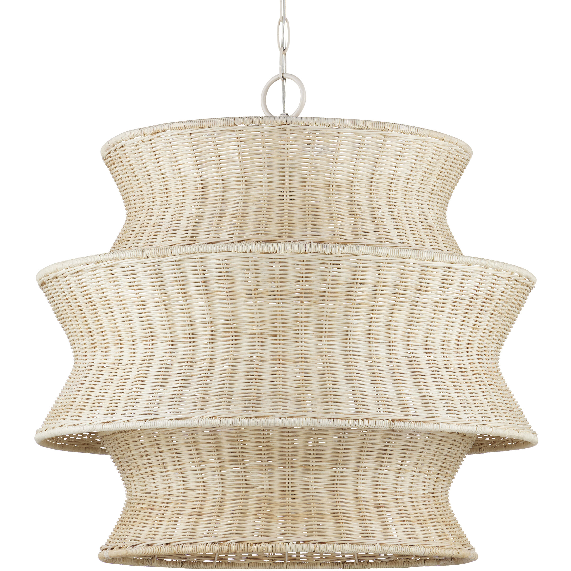 Phebe 9 Light 32 inch Bleached Natural and Vanilla Chandelier Ceiling Light, Medium