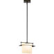 Arc Ellipse 1 Light 12.9 inch Dark Smoke Mini Pendant Ceiling Light, Large