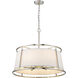 Lenyx 6 Light 26 inch Brushed Nickel Chandelier Ceiling Light