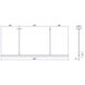 Stiletto LED 59.5 inch Satin White Pendant Ceiling Light