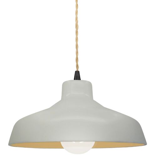 Radiance LED 11.5 inch Matte White and Champagne Gold and Matte Black Pendant Ceiling Light