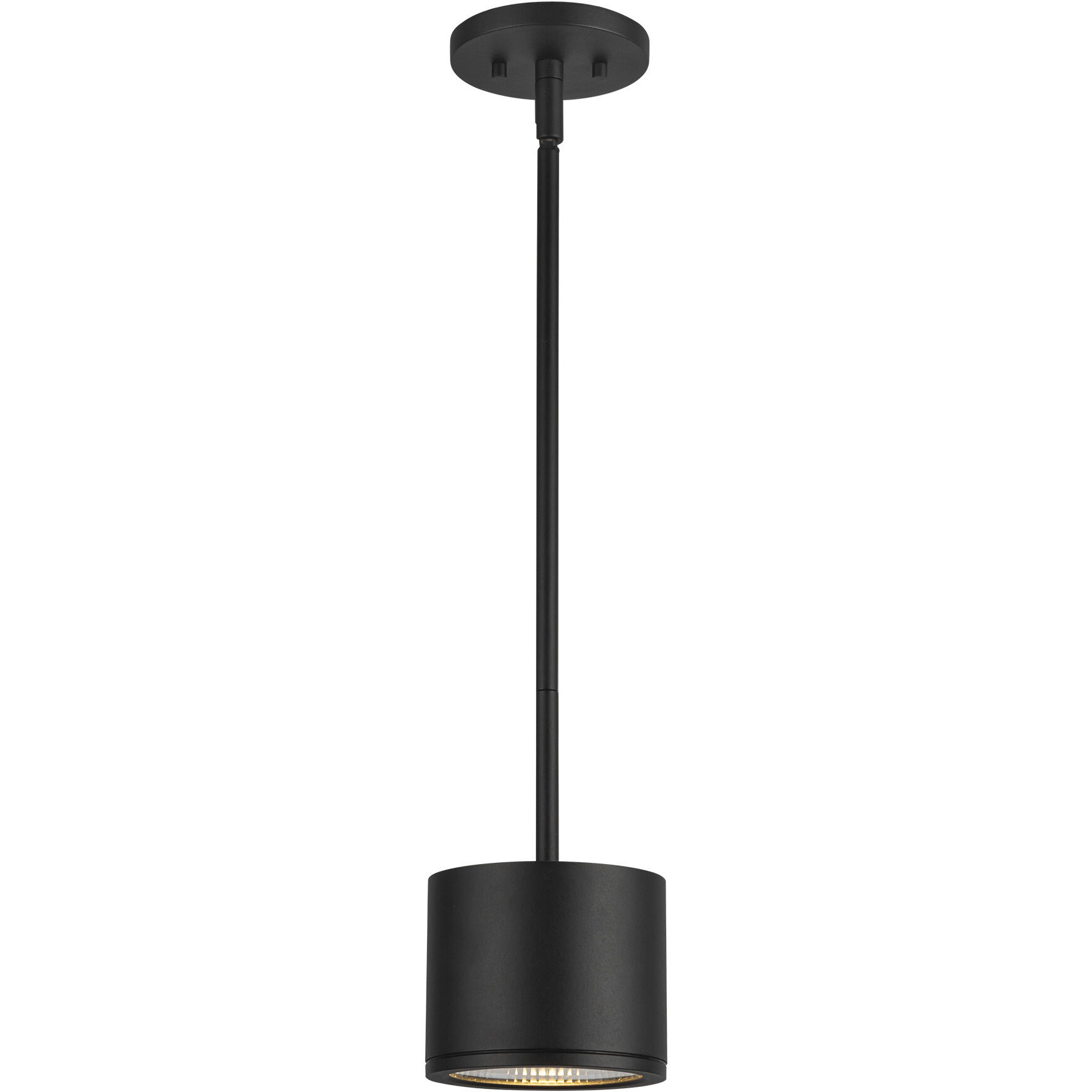 Nordic LED 5 inch Black Exterior Pendant