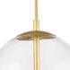 Cafe 3 Light 17 inch Natural Brass Pendant Ceiling Light, Medium