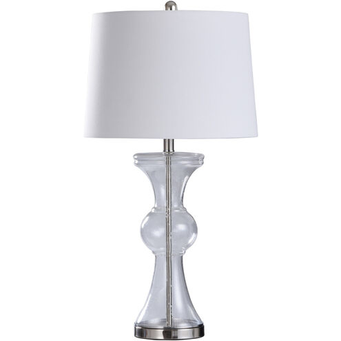 Cameron 31 inch 150.00 watt Clear Seeded Table Lamp Portable Light
