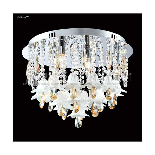 Murano 5 Light 17 inch Aged Gold Flush Mount Ceiling Light