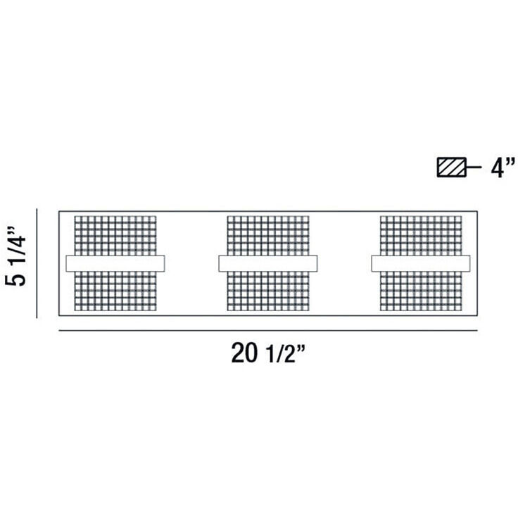 Raylan LED 21 inch Chrome Vanity Light Wall Light