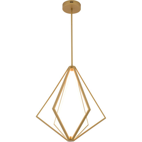 Canada LED 25 inch Gold LED Chandelier Ceiling Light