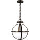 Alturas 2 Light 14 inch Brushed Oil Rubbed Bronze Convertible Semi-Flush Pendant Ceiling Light