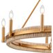Copa 10 Light 41 inch Natural Brass Chandelier Ceiling Light