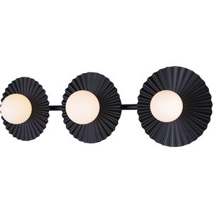 Payton 3 Light 28.5 inch Black Vanity Light Wall Light