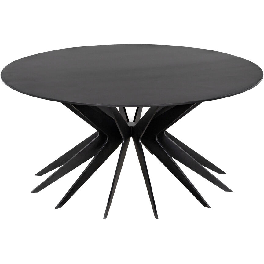 Spider 40 X 40 inch Matte Black Coffee Table