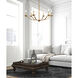 Trey 6 Light 36 inch Brass Pendant Ceiling Light